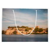 Avignon Bridge Frankreich Große Geschenktüte (Rückseite)