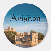 Avignon Bridge Frankreich Magnet (Vorne)