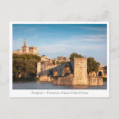 Avignon Bridge Frankreich Postkarte (Vorderseite)