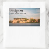 Avignon Bridge Frankreich Rechteckiger Aufkleber (Tasche)