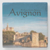 Avignon Bridge Souvenir Steinuntersetzer (Vorderseite)