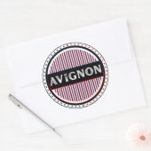 Avignon City Pride Emblem – French Identity Runder Aufkleber (Umschlag)