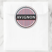Avignon City Pride Emblem – French Identity Runder Aufkleber (Tasche)