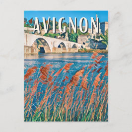 Avignon Foto Vintage Postkarte