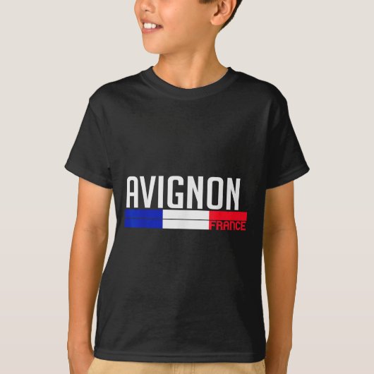 Avignon France Flag Travel Souvenir For Locals And T-Shirt (Vorderseite)