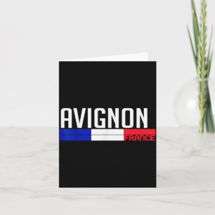 Avignon Frankreich Flagge Reise Souvenir für Einhe Karte