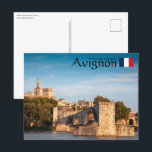 Avignon Frankreich Postkarte<br><div class="desc">Foto der Pont Saint-Benezet,  auch bekannt als Pont d'Avignon in Süd-Frankreich,  Europa. Foto © Sebastian Wurm.</div>