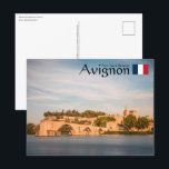 Avignon Frankreich Postkarte<br><div class="desc">Foto der Pont Saint-Benezet,  auch bekannt als Pont d'Avignon in Süd-Frankreich,  Europa. Foto © Sebastian Wurm.</div>