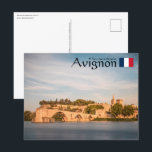 Avignon Frankreich Postkarte<br><div class="desc">Foto der Pont Saint-Benezet,  auch bekannt als Pont d'Avignon in Süd-Frankreich,  Europa. Foto © Sebastian Wurm.</div>