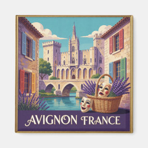 Avignon Frankreich Provence Reise Szene Magnet
