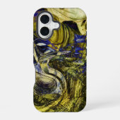 Avignon Olive Green Abstrakt iPhone 16 Hülle (Rückseite)