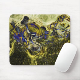 Avignon Olive Green Abstrakt Mousepad