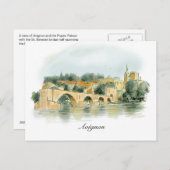 Avignon-Postkarte Postkarte (Vorne/Hinten)