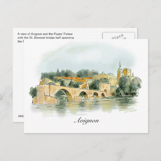 Avignon-Postkarte Postkarte (Vorne/Hinten)