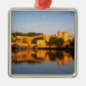 Avignon, Vaucluse, Provence, Frankreich, Rhone Silbernes Ornament (Vorne)