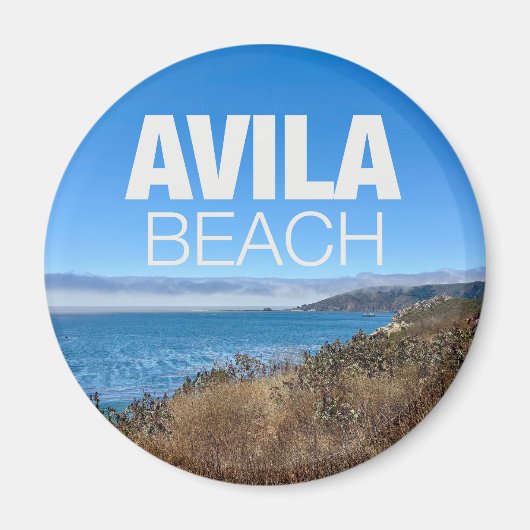 Avila Beach California Overlook Photography Magnet (Vorne)