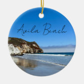 Avila Beach California Ozeanfotografie Weihnachten Keramik Ornament (Vorne)