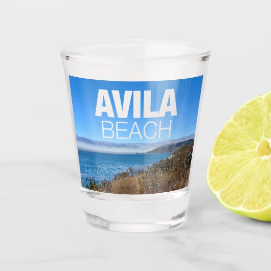 Avila Beach California Photography Souvenir Schnapsglas (Vorderseite)