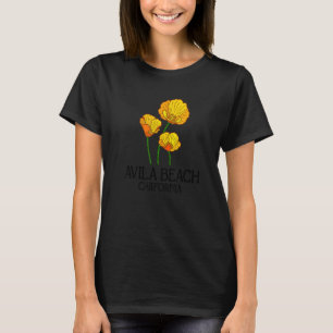 Avila Beach Kalifornien CA Mohnblume Bundesstaat S T-Shirt
