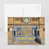 Avila, Plaza de Espana, Sevilla Postcard Postkarte (Vorne/Hinten)