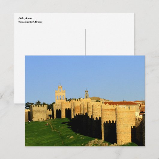 Avila Spanien Postkarte (Vorne/Hinten)