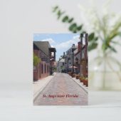 Aviles Straße St. Augustine, Florida Postkarte (Stehend Vorderseite)