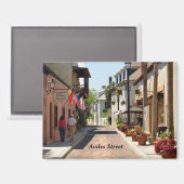 Aviles Street St. Augustine, Florida Magnet (Vorderseite/Rückseite)