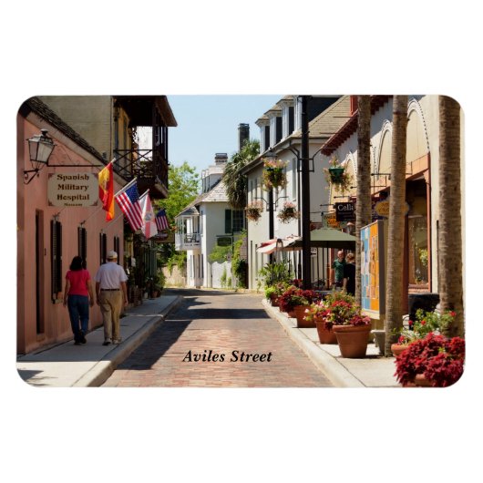 Aviles Street St. Augustine, Florida Magnet (Horizontal)