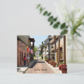 Aviles Street St. Augustine, Florida Postkarte (Stehend Vorderseite)