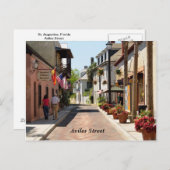 Aviles Street St. Augustine, Florida Postkarte (Vorne/Hinten)