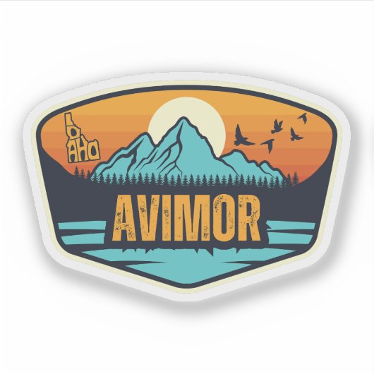 Avimor, Idaho Aufkleber (Vorderseite)