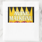 Avinu Malkeinu Rechteckiger Aufkleber (Tasche)