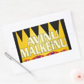 Avinu Malkeinu Rechteckiger Aufkleber (Umschlag)