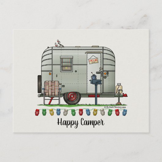 Avion Camper Trailer HSH Postkarte (Vorderseite)