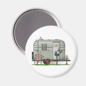 Avion Camper Trailer Magnet (Vorderseite/Rückseite)