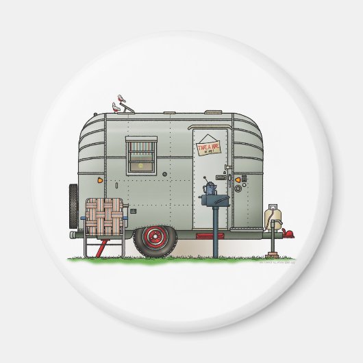 Avion Camper Trailer Magnet (Vorne)