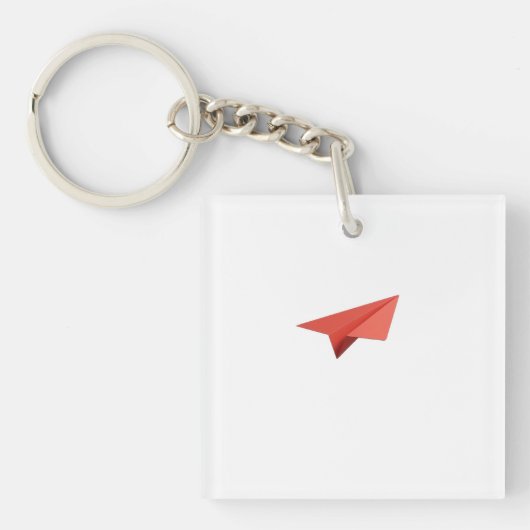 Avión de papel schlüsselanhänger (Vorderseite)