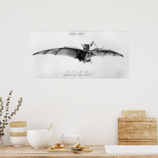 Avion III, "The Bat" Poster (Küche)