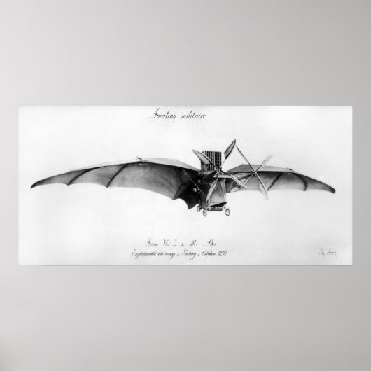 Avion III, "The Bat" Poster (Vorne)