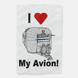 Avion Trailer Garden Flag_front View Vintag