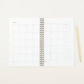 Avion Travel Log Notebook Planer (Monatliche Seiten)
