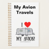 Avion Travel Log Notebook Planer (Vorderseite)