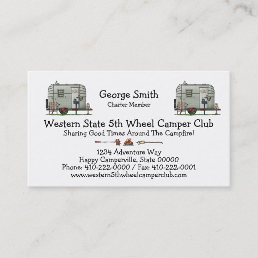 Avion Wohnwagenanhänger HSH Visitenkarte (Vorderseite)