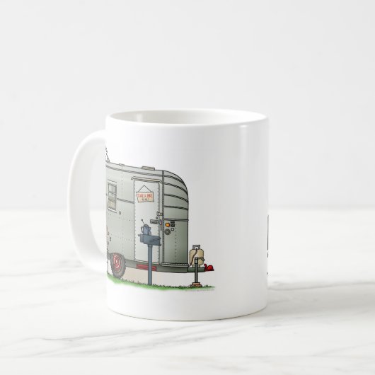 Avion Wohnwagenanhänger Kaffeetasse (Vorderseite Links)