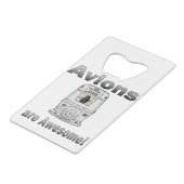 Avionen sind Phantastisch-rückwärts-grauGradient Geldbeutel Flaschenöffner (Rückseite Schrägansicht)