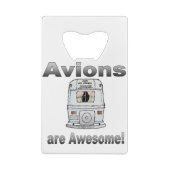 Avionen sind Phantastisch-rückwärts-grauGradient Geldbeutel Flaschenöffner (Rückseite)