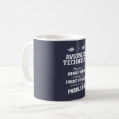 Avionik-Techniker Kaffeetasse (Vorderseite Links)