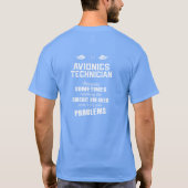 Avionik-Techniker T-Shirt (Rückseite)