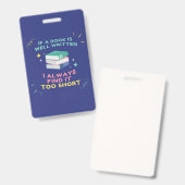 Avior Reader I - Jane Austen Zitat Ausweis (Vorder- & Rückseite)