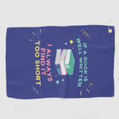 Avior Reader I - Jane Austen Zitat Golfhandtuch (Horizontal)